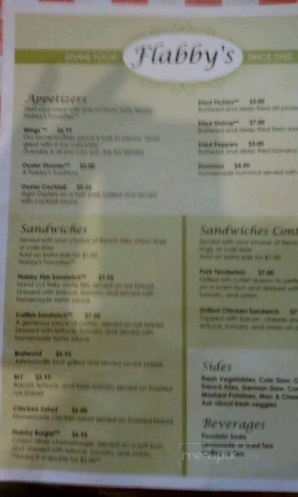 Flabby's Devine Food - Louisville, KY menu_pic