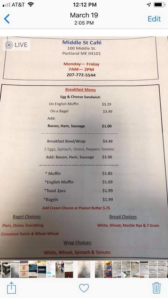 Middle Street Cafe - Portland, ME menu_pic