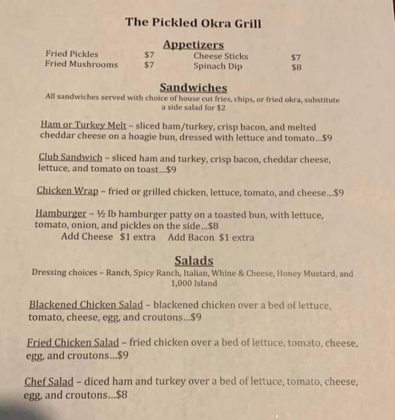 Pickled Okra - Cleveland, MS menu_pic