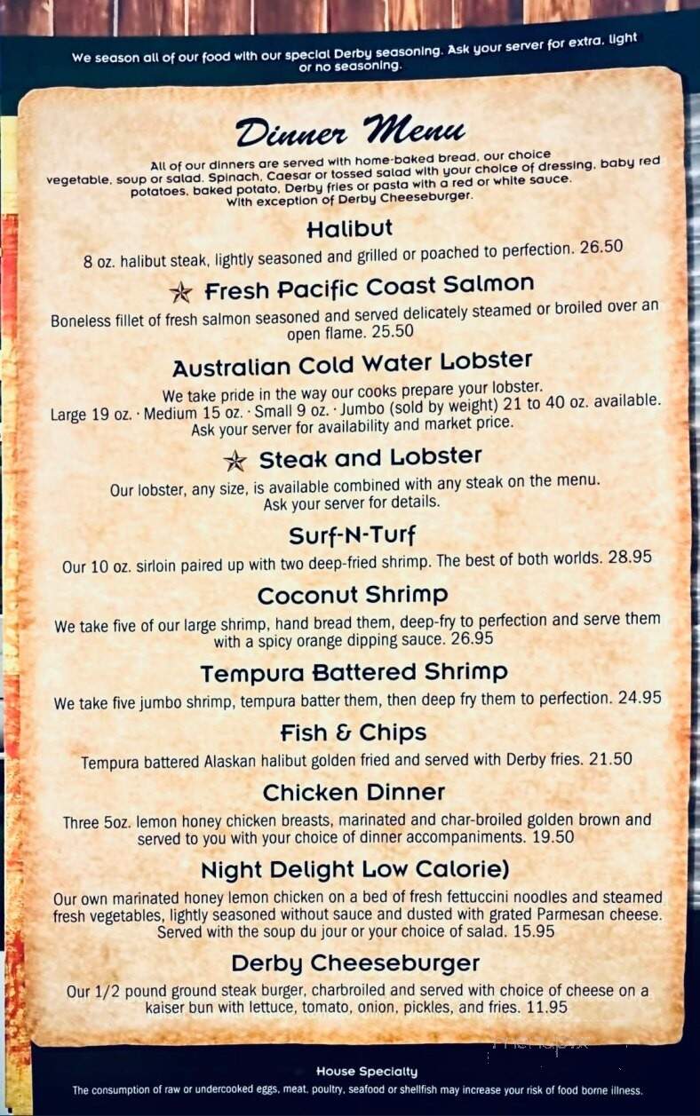 Darby - Butte, MT menu_pic