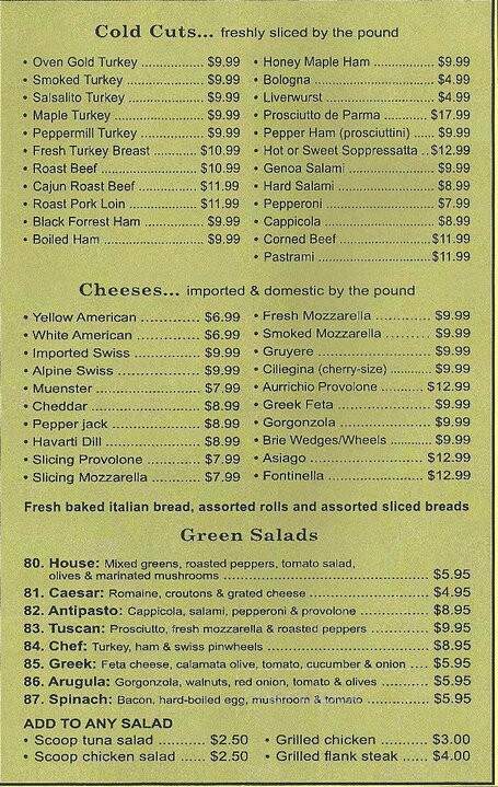 Duffy's Deli & Catering - Madison, NJ menu_pic