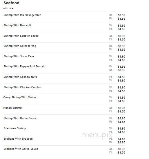 China Garden - Sanford, NC menu_pic
