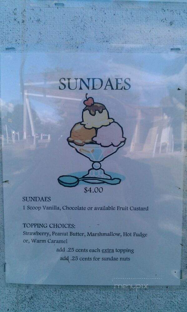 Castle Custard - Fairview, PA menu_pic