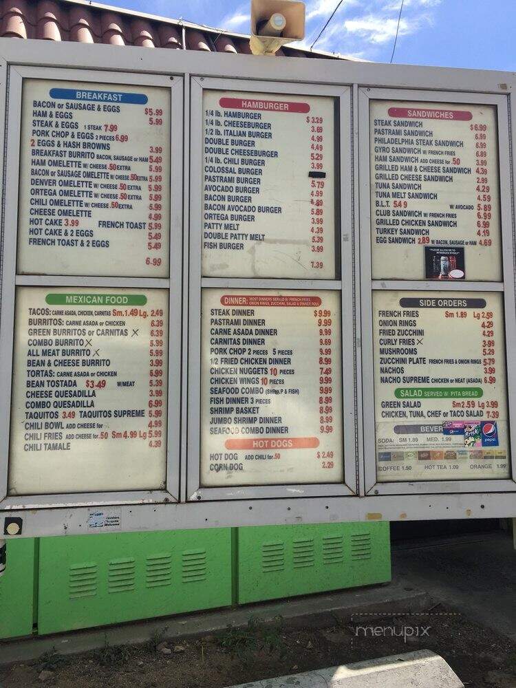 Brian's Super Burger - San Bernardino, CA menu_pic