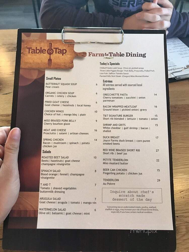 Table & Tap - Punta Gorda, FL menu_pic