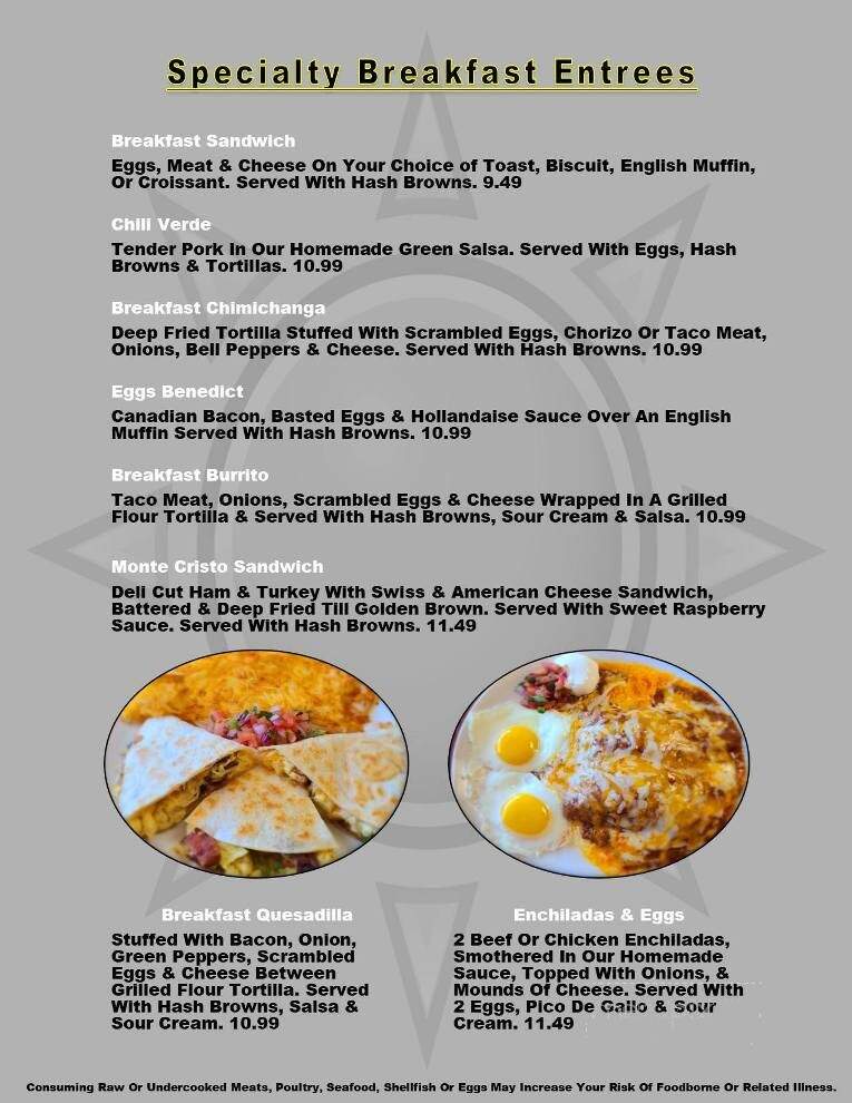 Sunny's Family Restaurant - Sidney, MT menu_pic