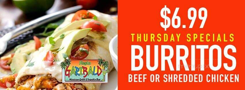 Fiesta Garibaldi Mexican Grill - Knoxville, TN menu_pic