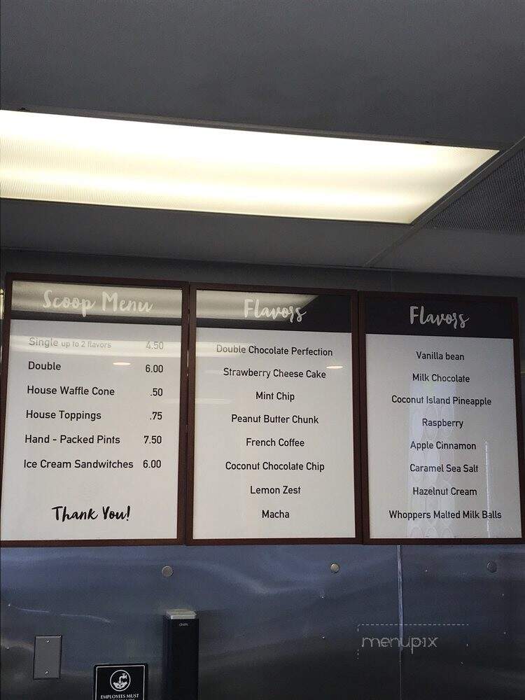 Summerland Artisanal Creamery - Newport Beach, CA menu_pic