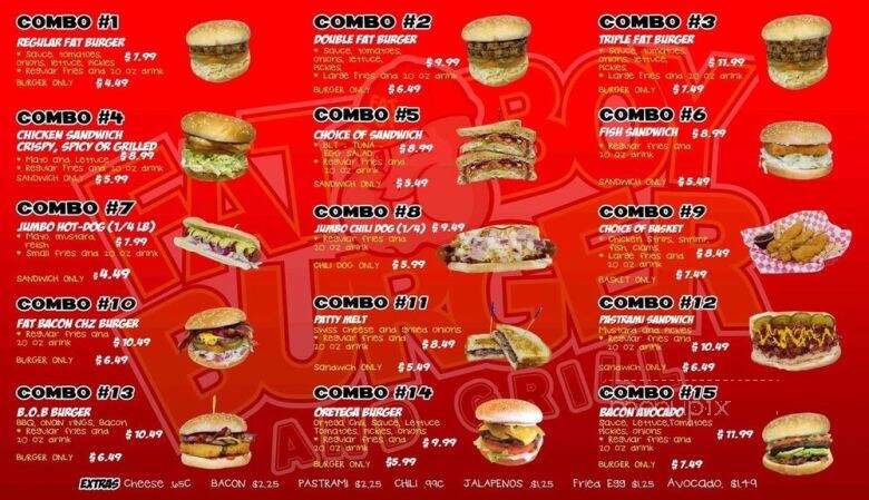 Fat Boy Burgers and Grill - Watsonville, CA menu_pic