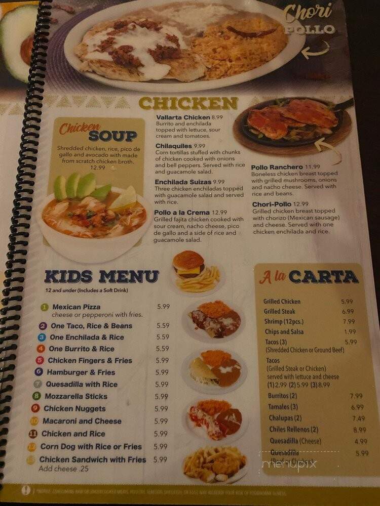 El Mezcal Mexican Restaurant - Pooler, GA menu_pic