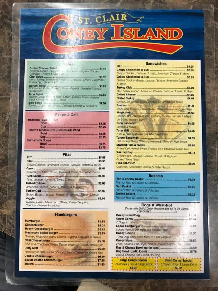 St Clair Coney Island - Saint Clair, MI menu_pic
