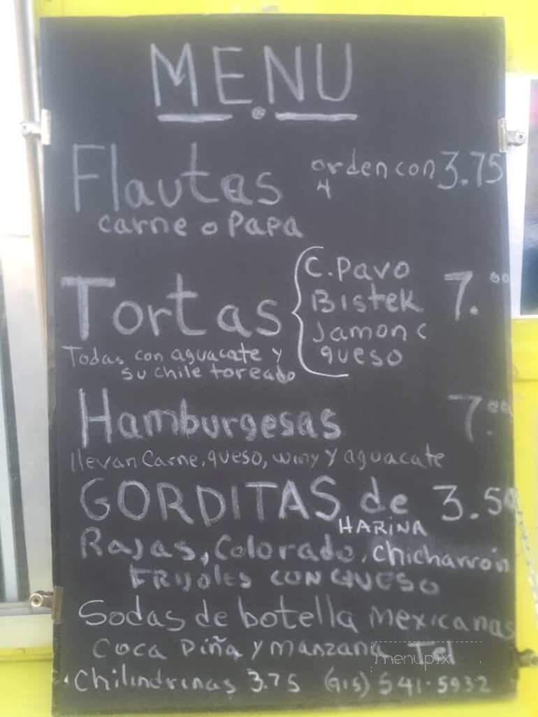 Lazaro's Flautas - Sunland Park, NM menu_pic