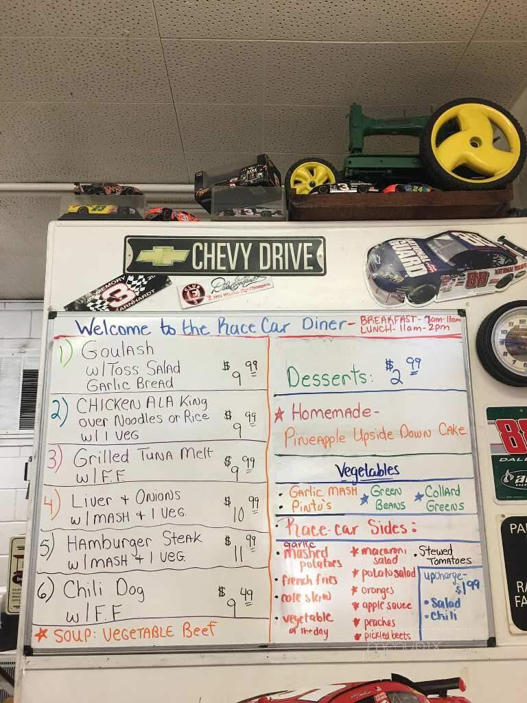 Race Car Diner - Astatula, FL menu_pic