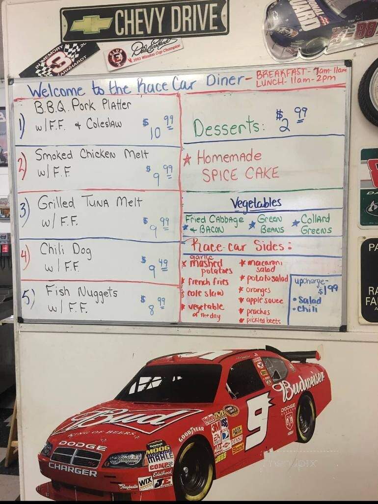 Race Car Diner - Astatula, FL menu_pic