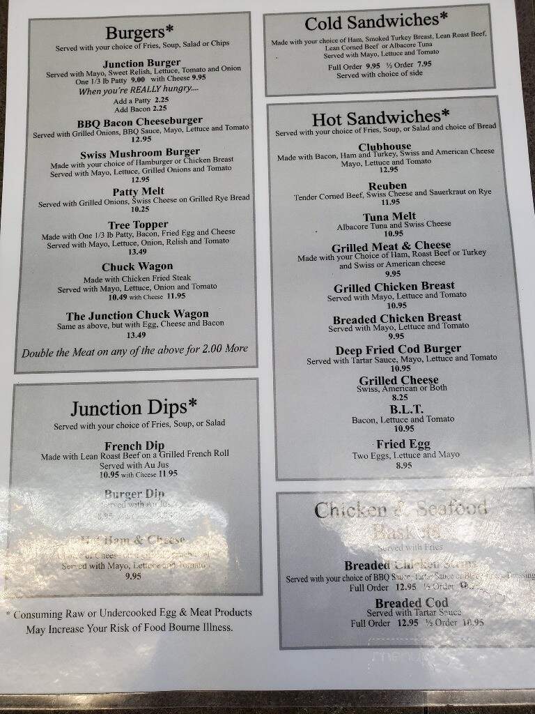Junction Diner - Poulsbo, WA menu_pic