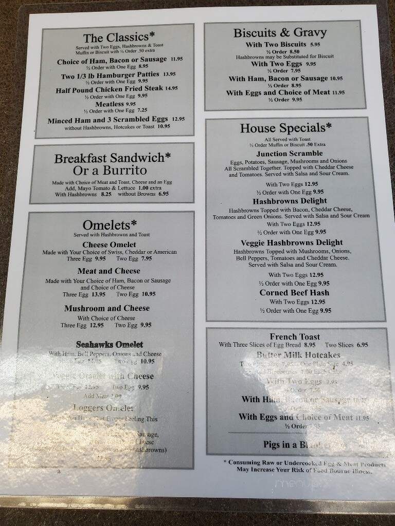 Junction Diner - Poulsbo, WA menu_pic