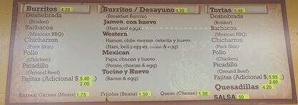 Panaderia la Fe - Fort Worth, TX menu_pic