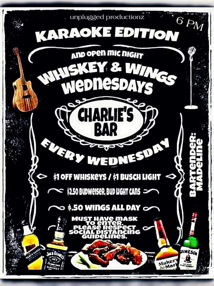 Charlie's Bar - Norwalk, OH menu_pic