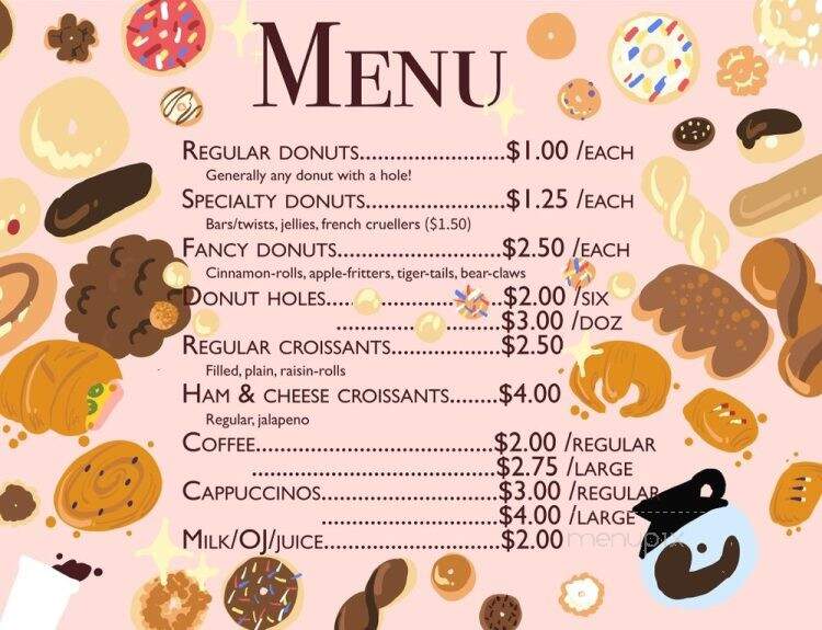 Donut Storr - Mission Viejo, CA menu_pic