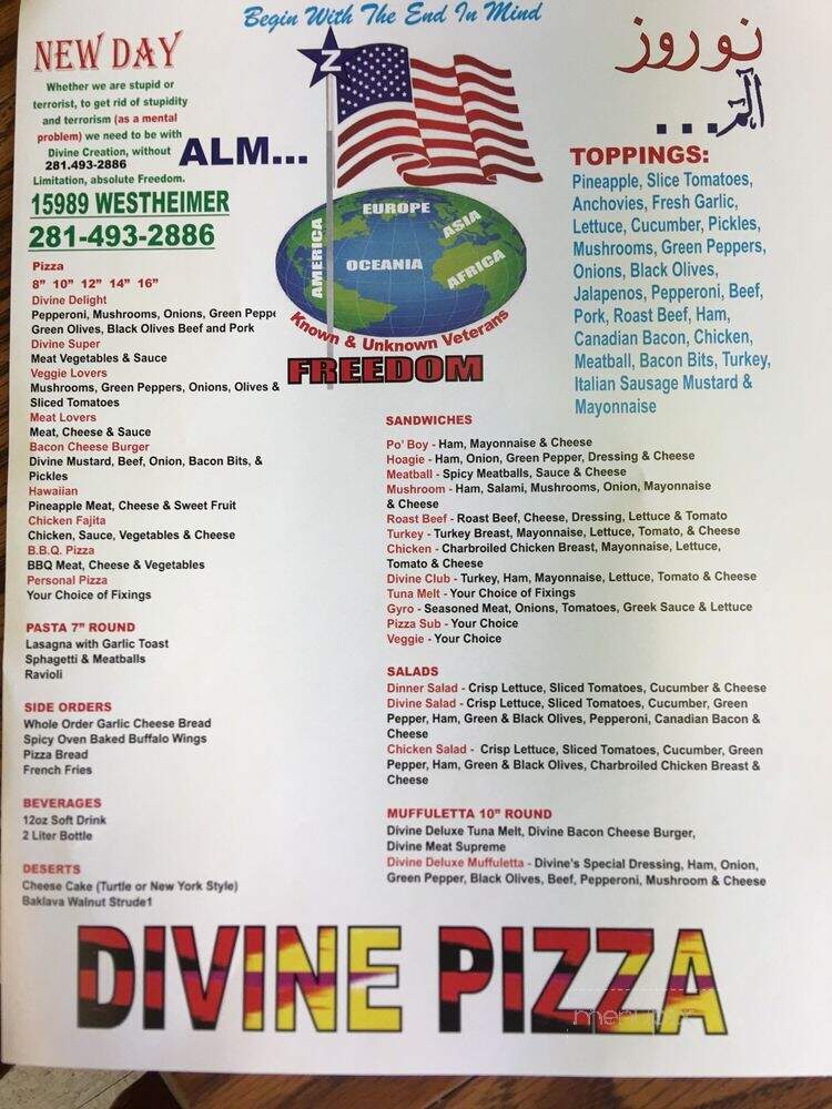 Divine Pizza - Houston, TX