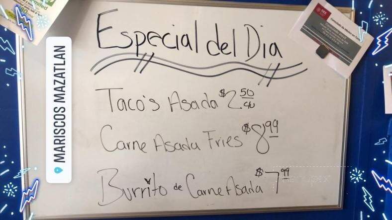 Mariscos Mazatlan - Casa Grande, AZ menu_pic