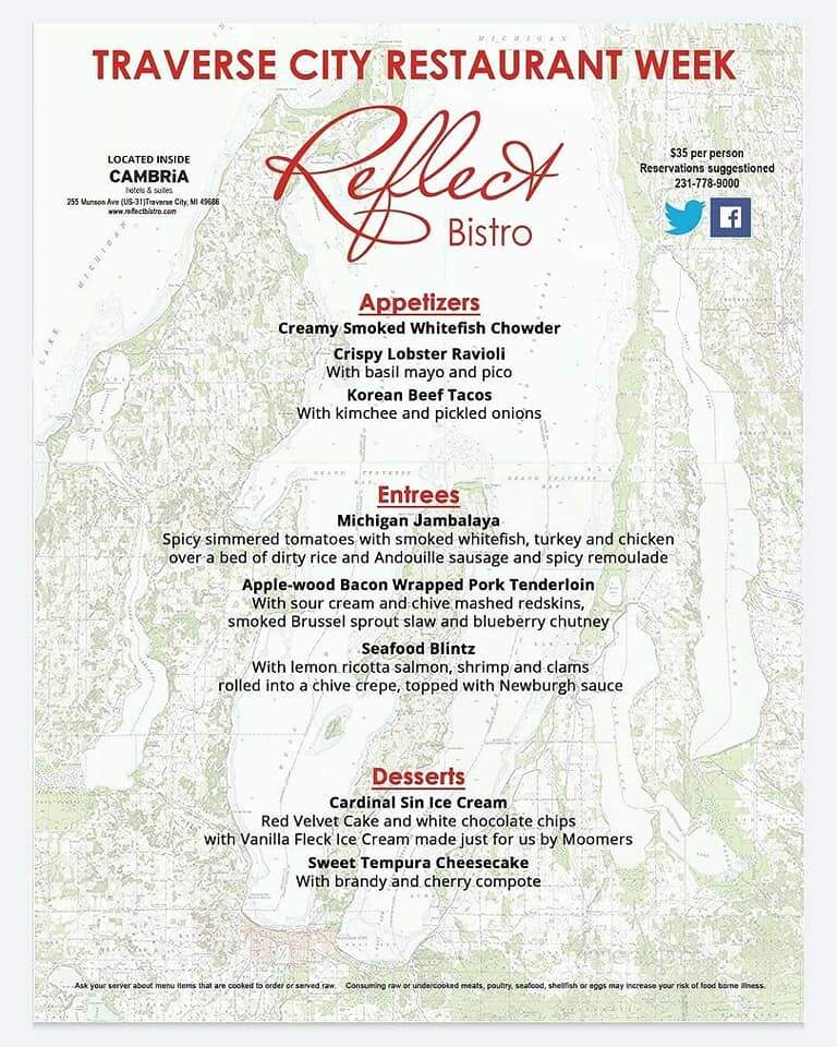 Reflections Restaurant & Lng - Traverse City, MI menu_pic