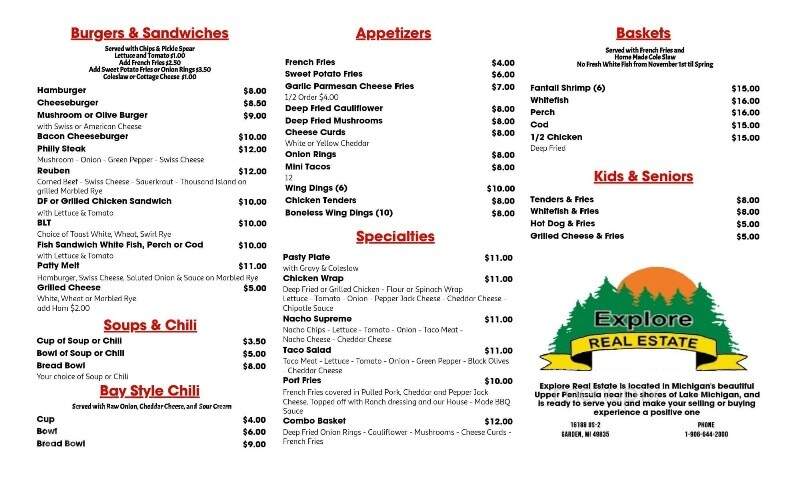 Rosie's At Tylene's Family - Cooks, MI menu_pic