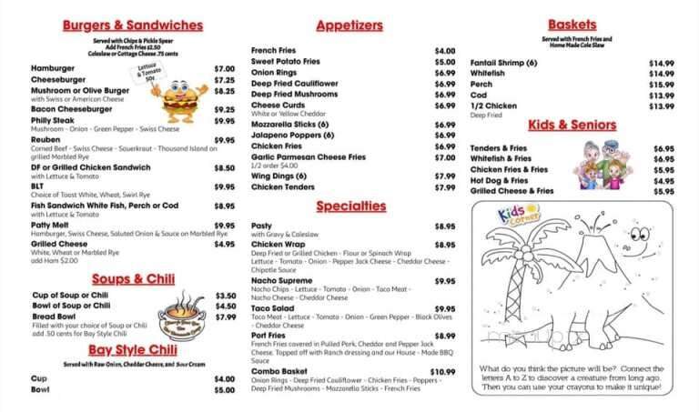 Rosie's At Tylene's Family - Cooks, MI menu_pic
