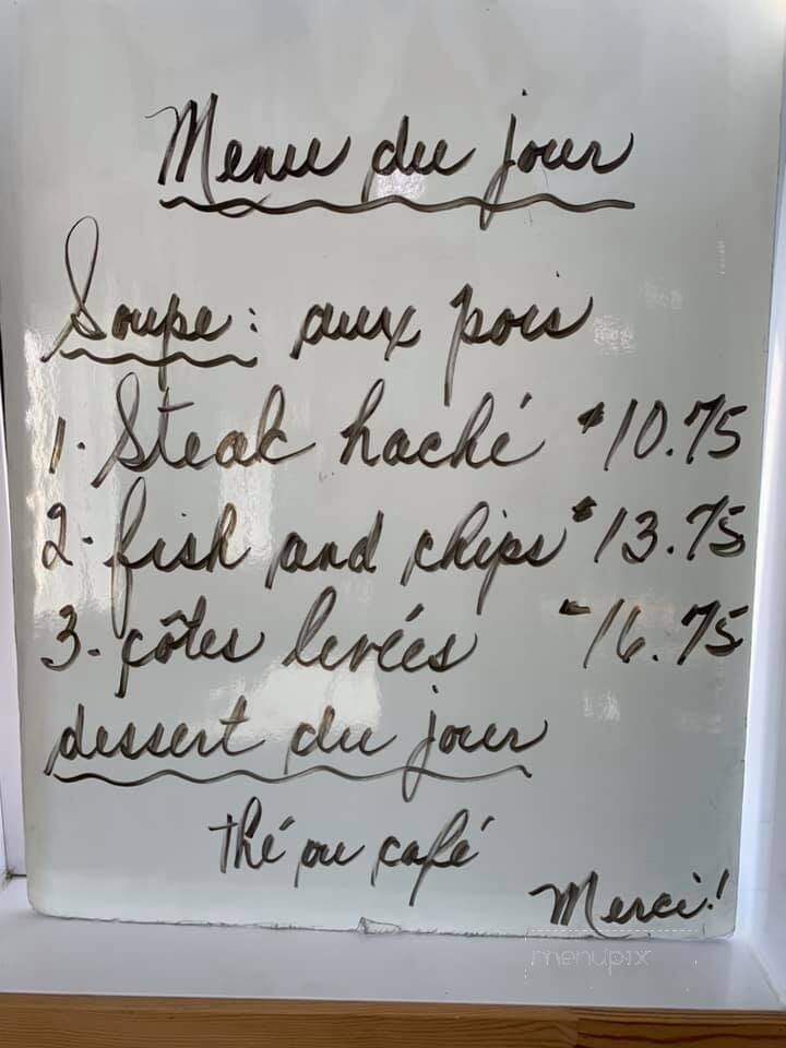 Restaurant Casse-Croute Au Pignon Bleu - Saint-Tite, QC menu_pic