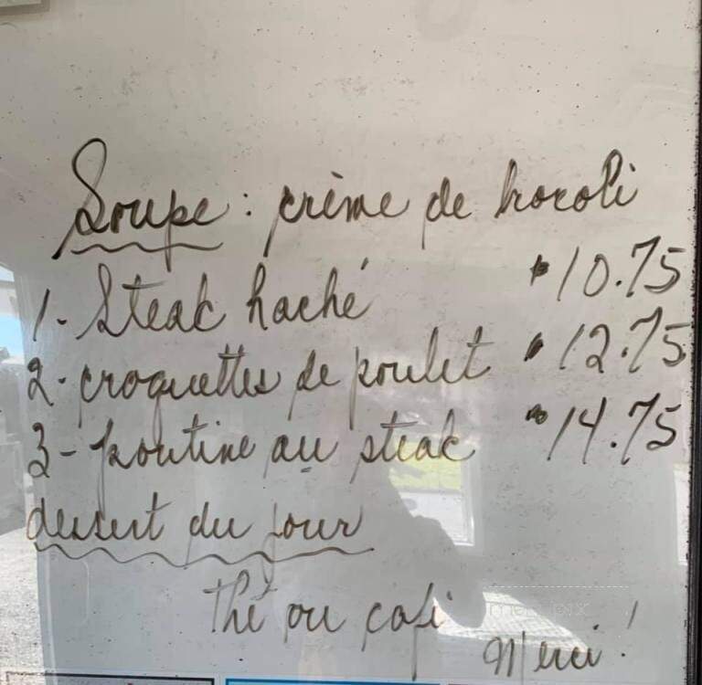 Restaurant Casse-Croute Au Pignon Bleu - Saint-Tite, QC menu_pic