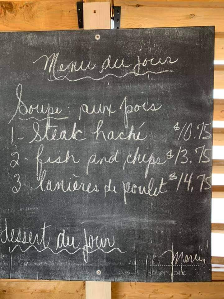 Restaurant Casse-Croute Au Pignon Bleu - Saint-Tite, QC menu_pic