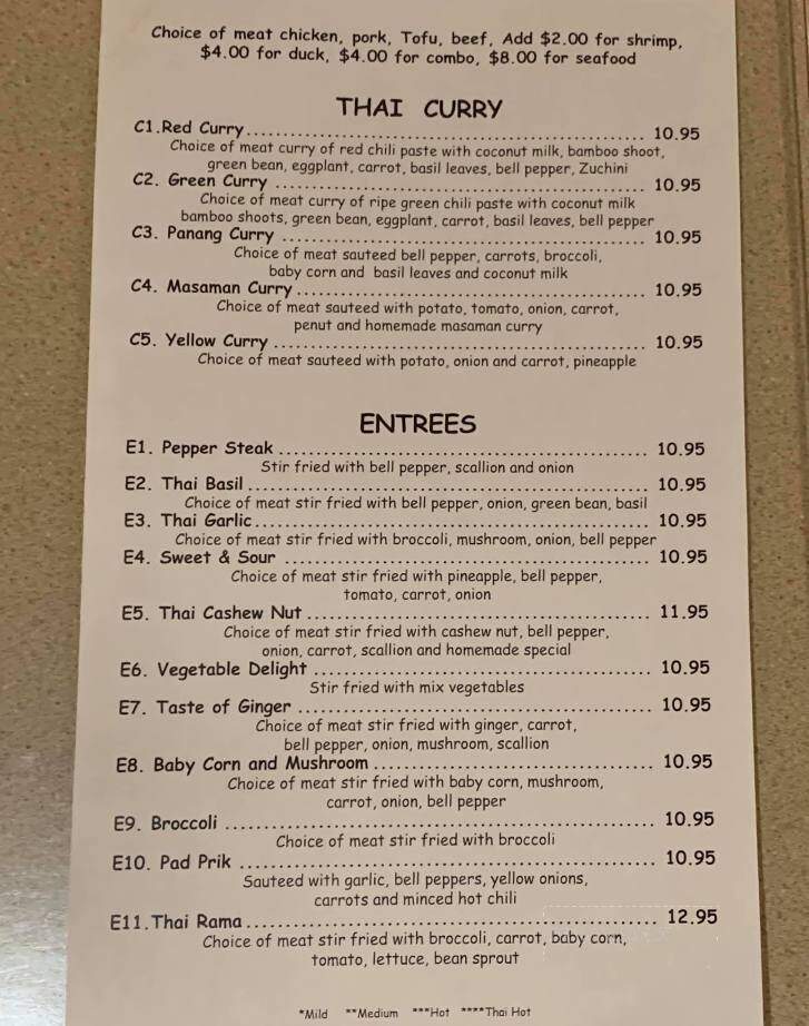 Thai Orchid Restaurant - Slidell, LA menu_pic