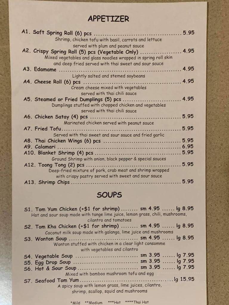 Thai Orchid Restaurant - Slidell, LA menu_pic