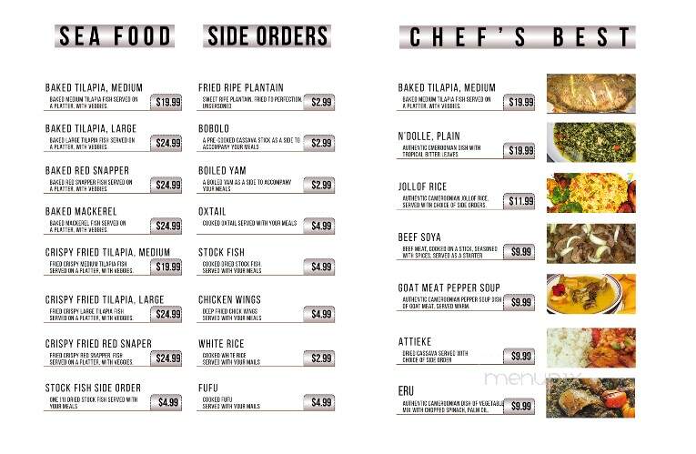 Congress Restaurant - Takoma Park, MD menu_pic