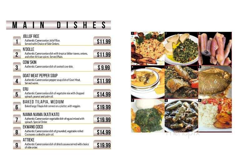 Congress Restaurant - Takoma Park, MD menu_pic