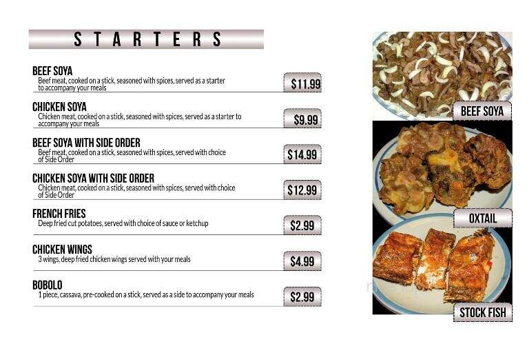 Congress Restaurant - Takoma Park, MD menu_pic