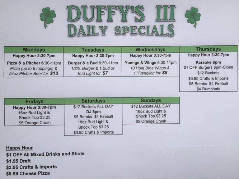 Duffy's III - Lothian, MD