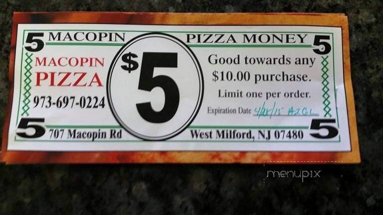 Macopin Pizza - West Milford, NJ
