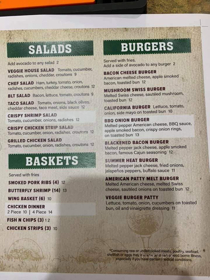 Grill Room - Wahpeton, ND menu_pic