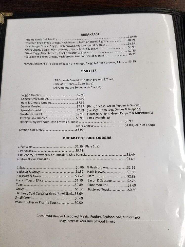 Hi-De-Ho Cafe - Watonga, OK menu_pic