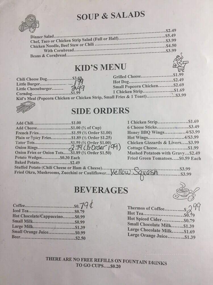 Hi-De-Ho Cafe - Watonga, OK menu_pic