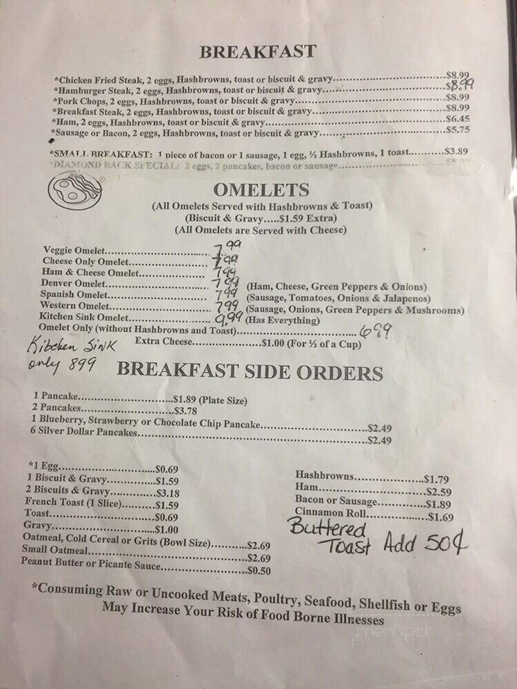 Hi-De-Ho Cafe - Watonga, OK menu_pic