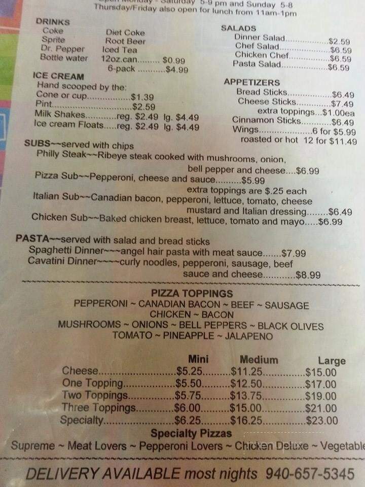 Pizza Place - Knox City, TX