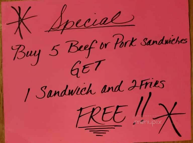 Kibb's Bar B Que - Pine Bluff, AR menu_pic