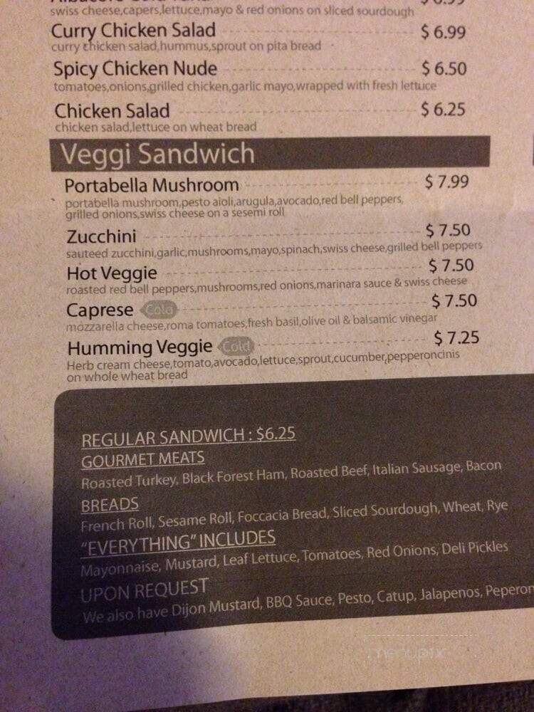 Java Hut Cafe - San Anselmo, CA menu_pic