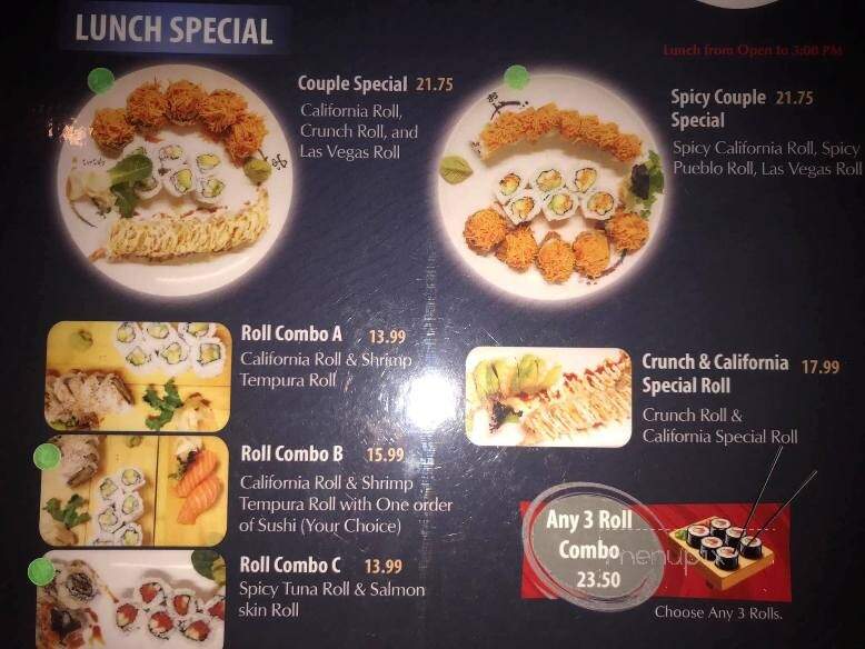 Mo Mo Japanise Restaurant - Pueblo, CO menu_pic