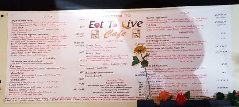 Eat To Live Cafe - Indianapolis, IN