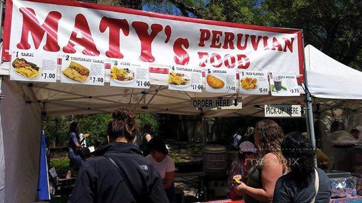 Maty's Peruvian Food - Eugene, OR menu_pic