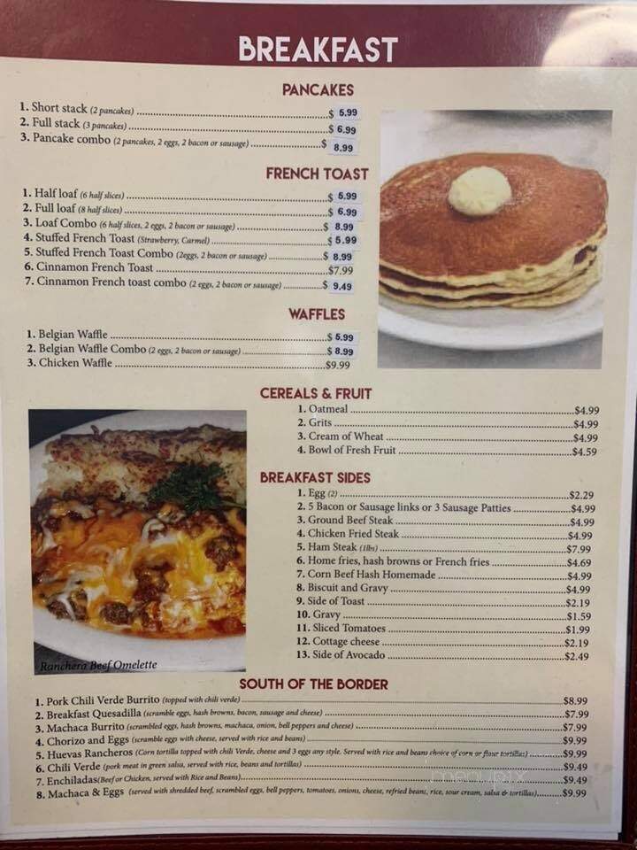Jerry's Cafe - Hesperia, CA menu_pic