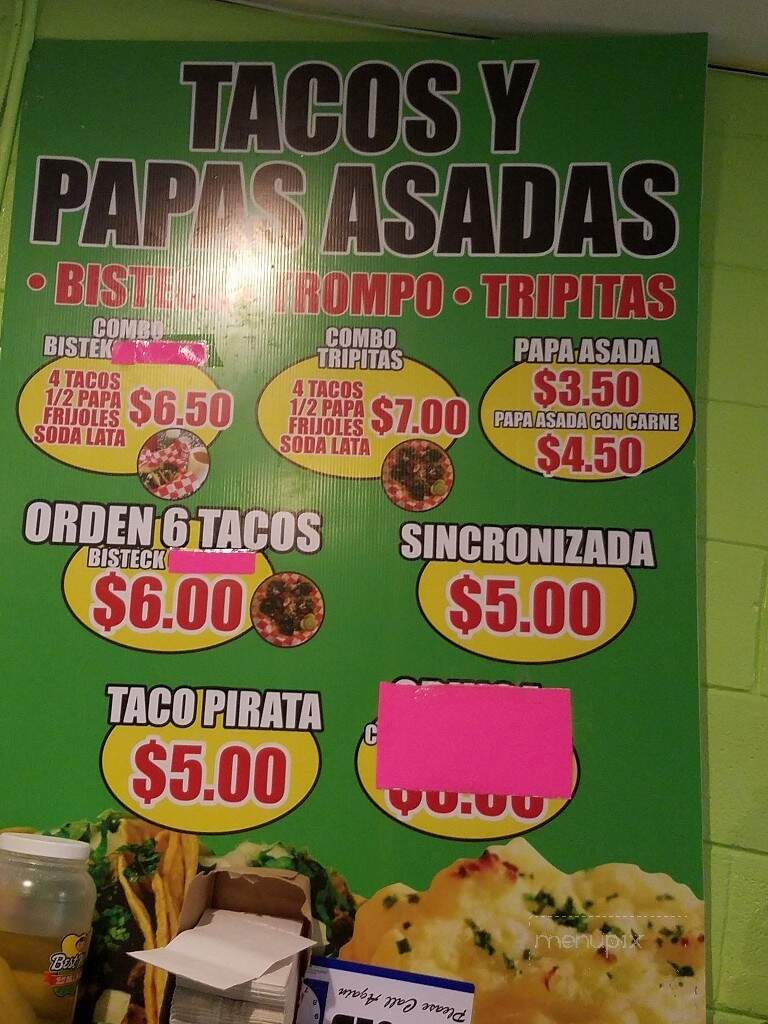 Diana's Tortilleria & Taqueria - La Feria, TX menu_pic
